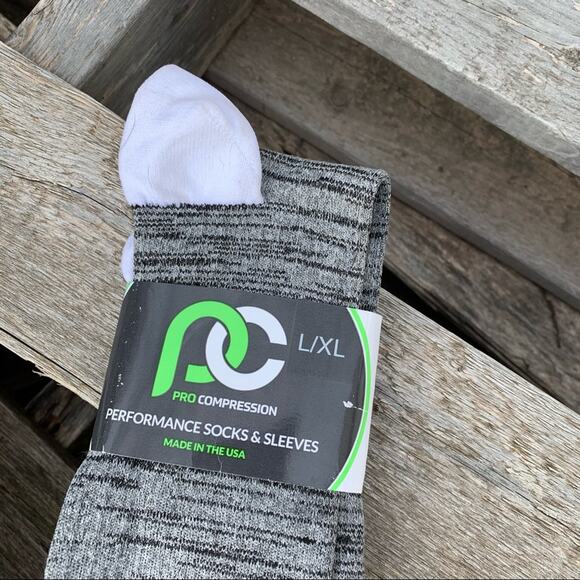 Pro Compression Over The Calf gray tall socks - Picture 3 of 4